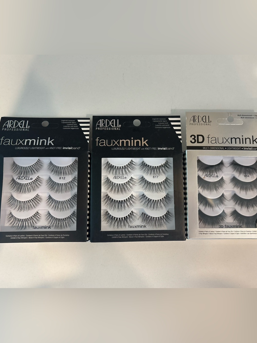 Ardell Faux Mink 3-Pack Strip Lashes - Black